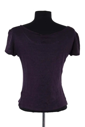 T-shirt Emporio Armani Violet en Viscose