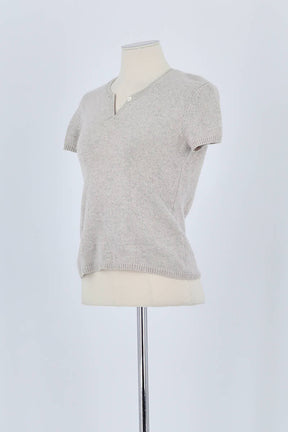 T-shirt Eric Bompard Gris en Cachemire