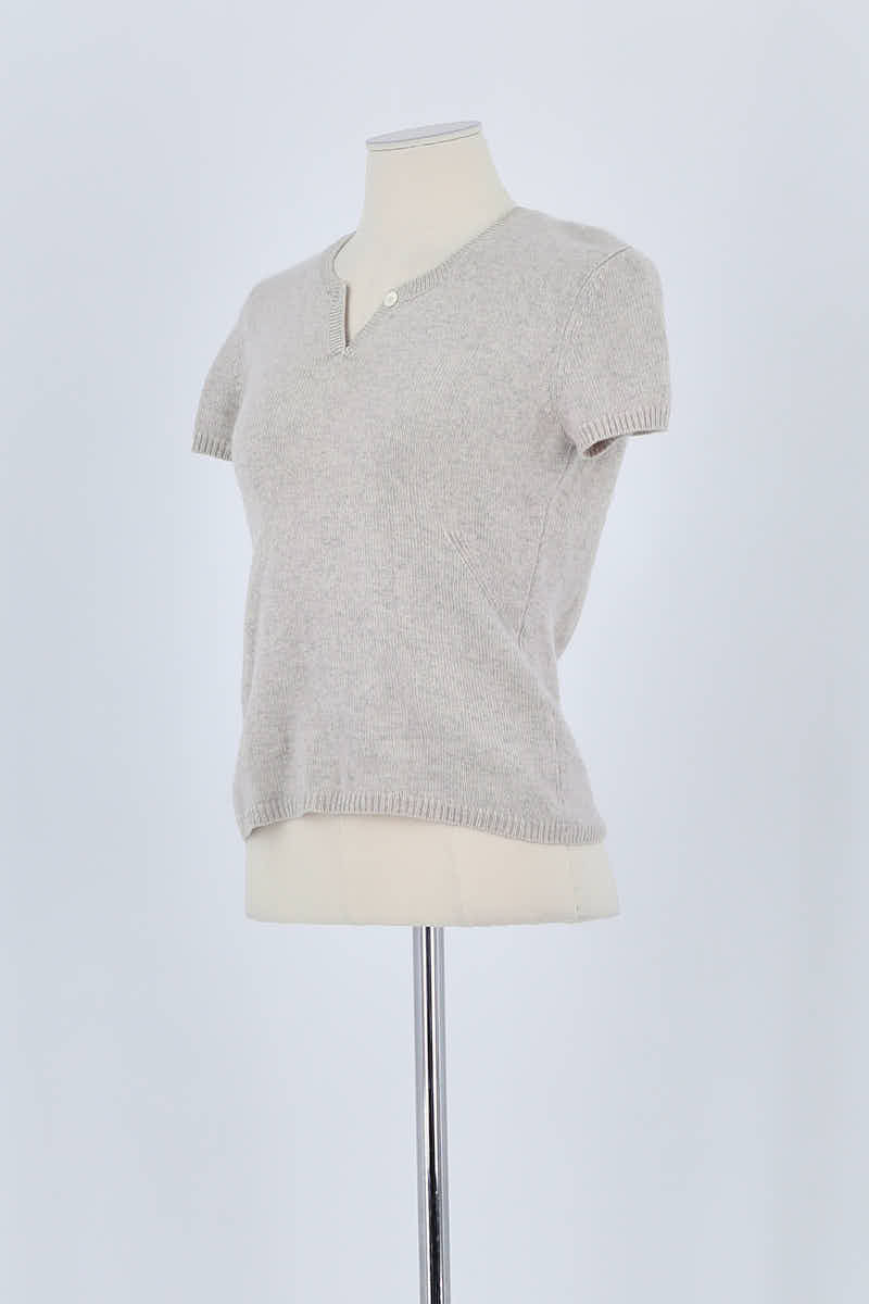 T-shirt Eric Bompard Gris en Cachemire