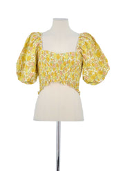 T-shirt Faithfull The Brand Jaune en Lin, taille S - Seconde Main