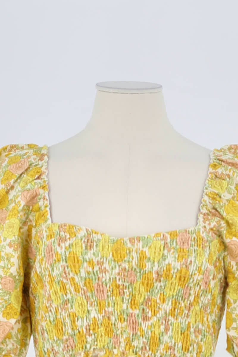 T-shirt Faithfull The Brand Jaune en Lin