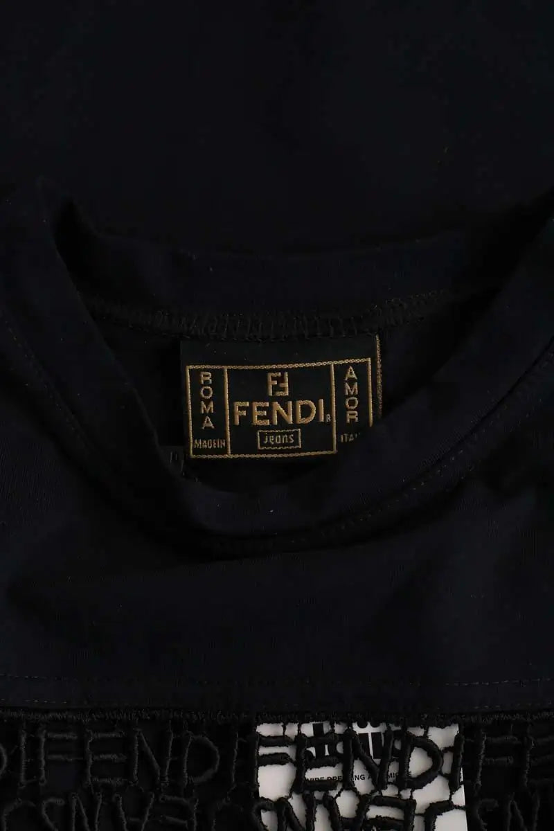 T-shirt Fendi Noir en Synthétique