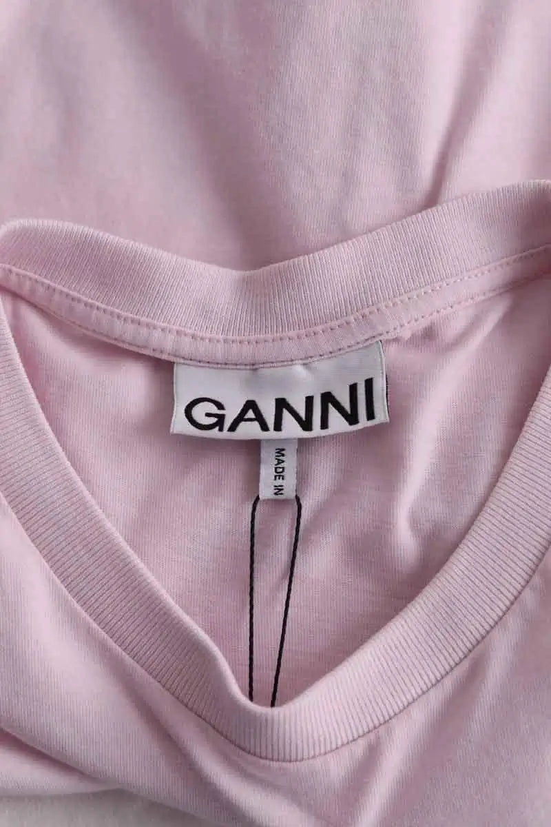T-shirt Ganni Rose en Coton