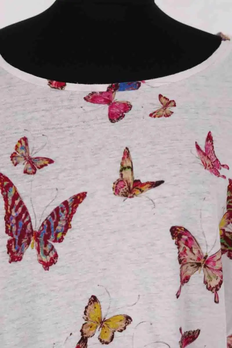 T-shirt Gerard Darel Blanc en Lin