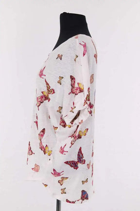 T-shirt Gerard Darel Blanc en Lin