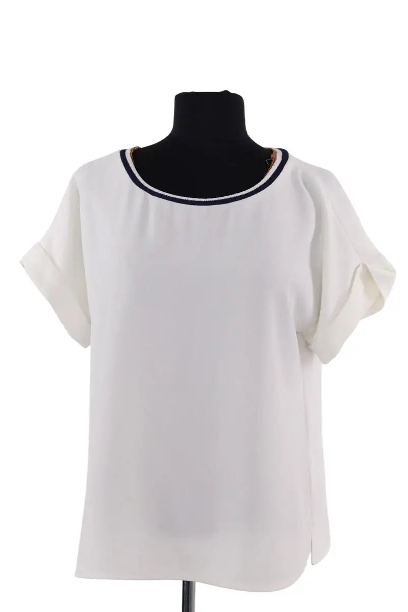 T-shirt Gerard Darel Blanc en Viscose, taille S - Seconde Main