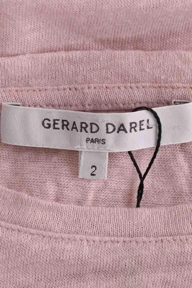 T-shirt Gerard Darel Rose en Coton