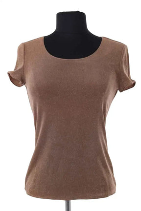 T-shirt Giorgio Armani Marron en Viscose, taille S - Seconde Main