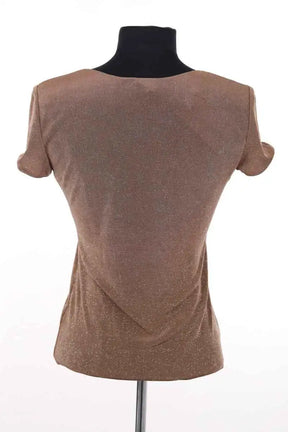 T-shirt Giorgio Armani Marron en Viscose