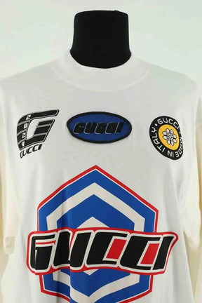 T-shirt Gucci Beige en Coton