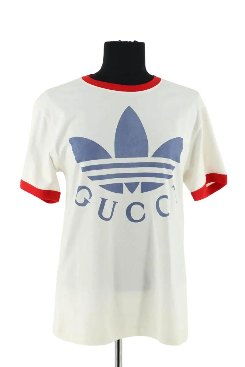 T-shirt Gucci Blanc en Coton, taille XXS - Seconde Main