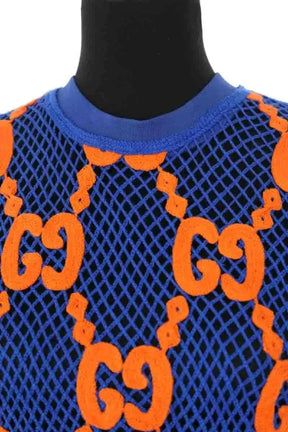 T-shirt Gucci Bleu en Coton