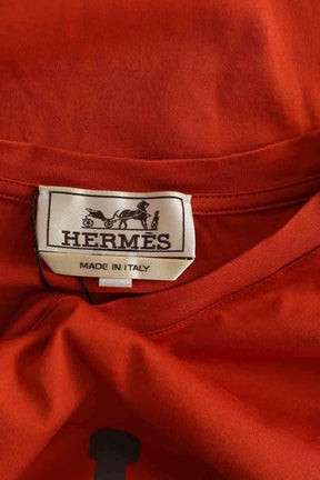 T-shirt Hermès Orange en Coton