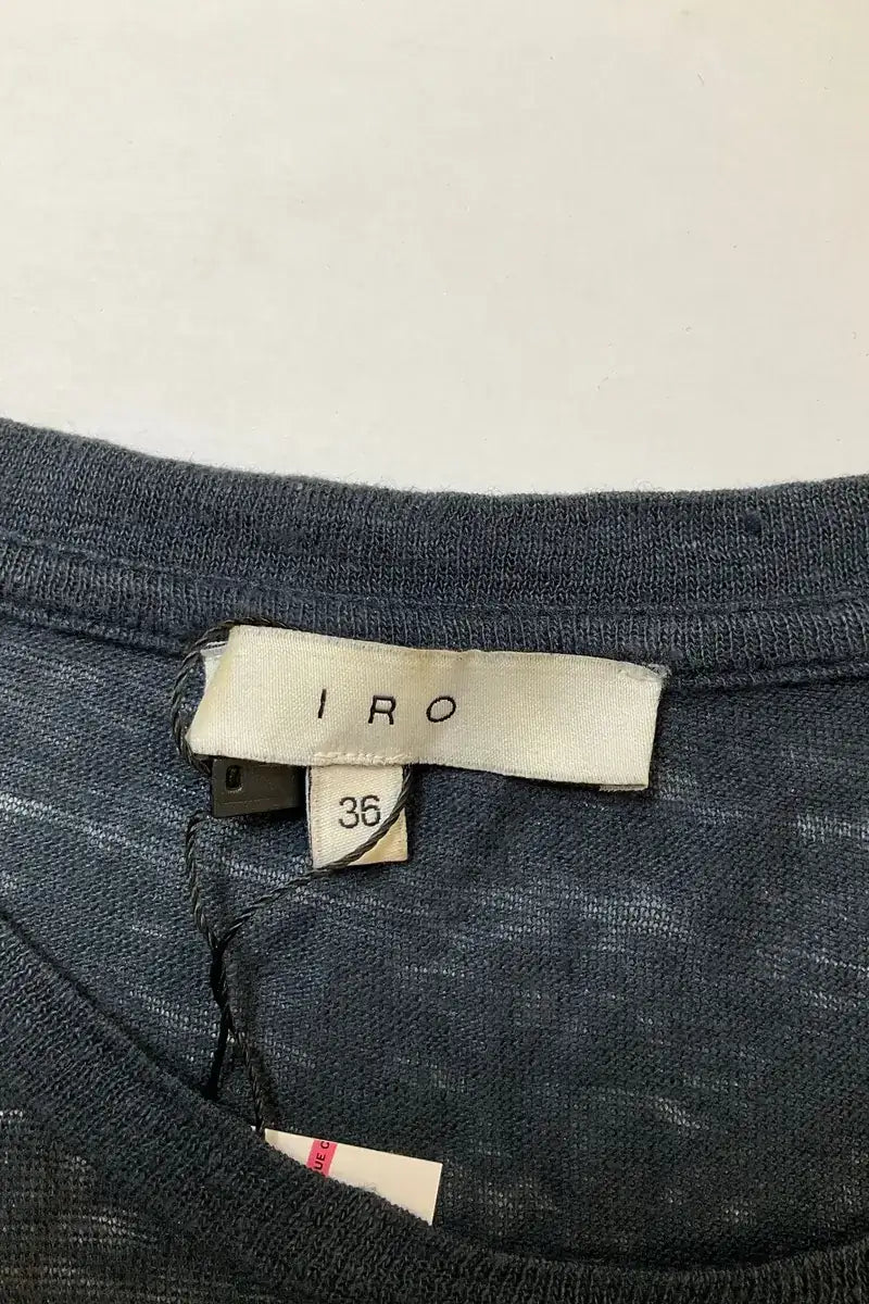 T-shirt Iro Anthracite en Lin