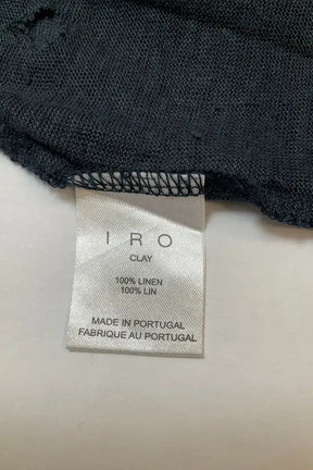 T-shirt Iro Anthracite en Lin