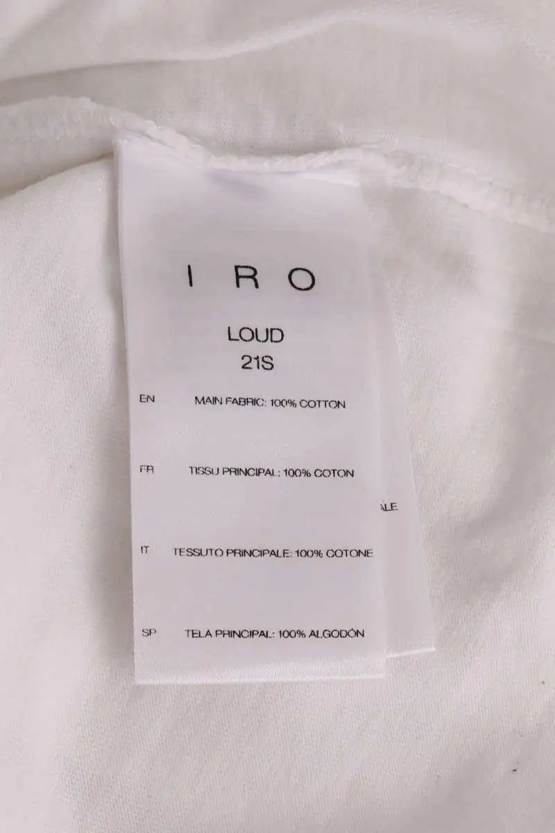 T-shirt Iro Blanc en Coton