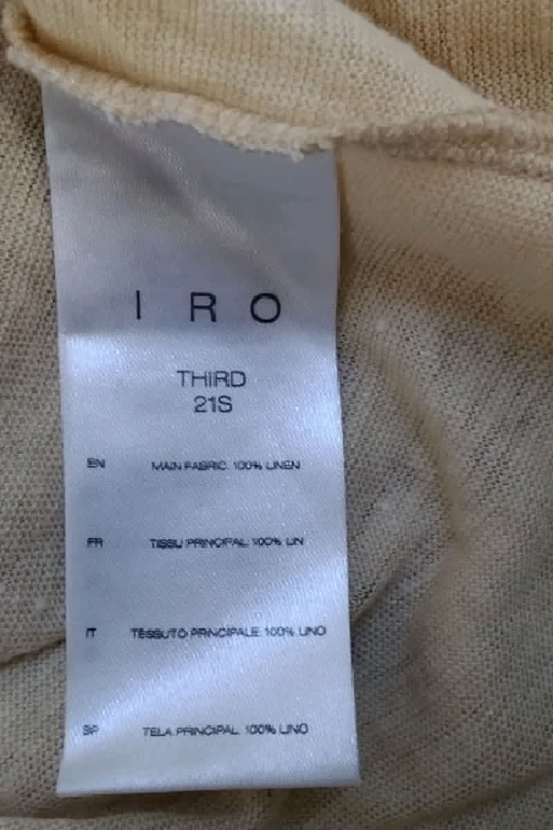 T-shirt Iro Jaune en Lin