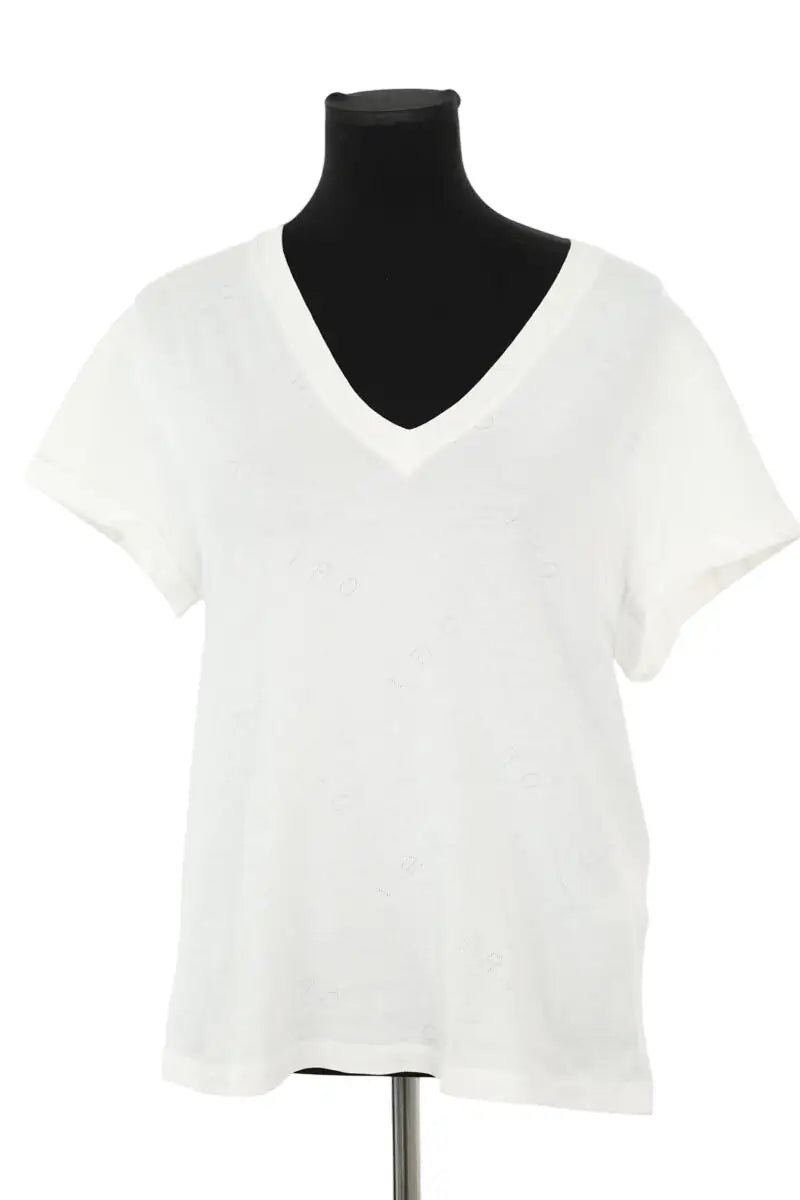 T-shirt Iro Jolia Blanc en Coton, taille S - Seconde Main