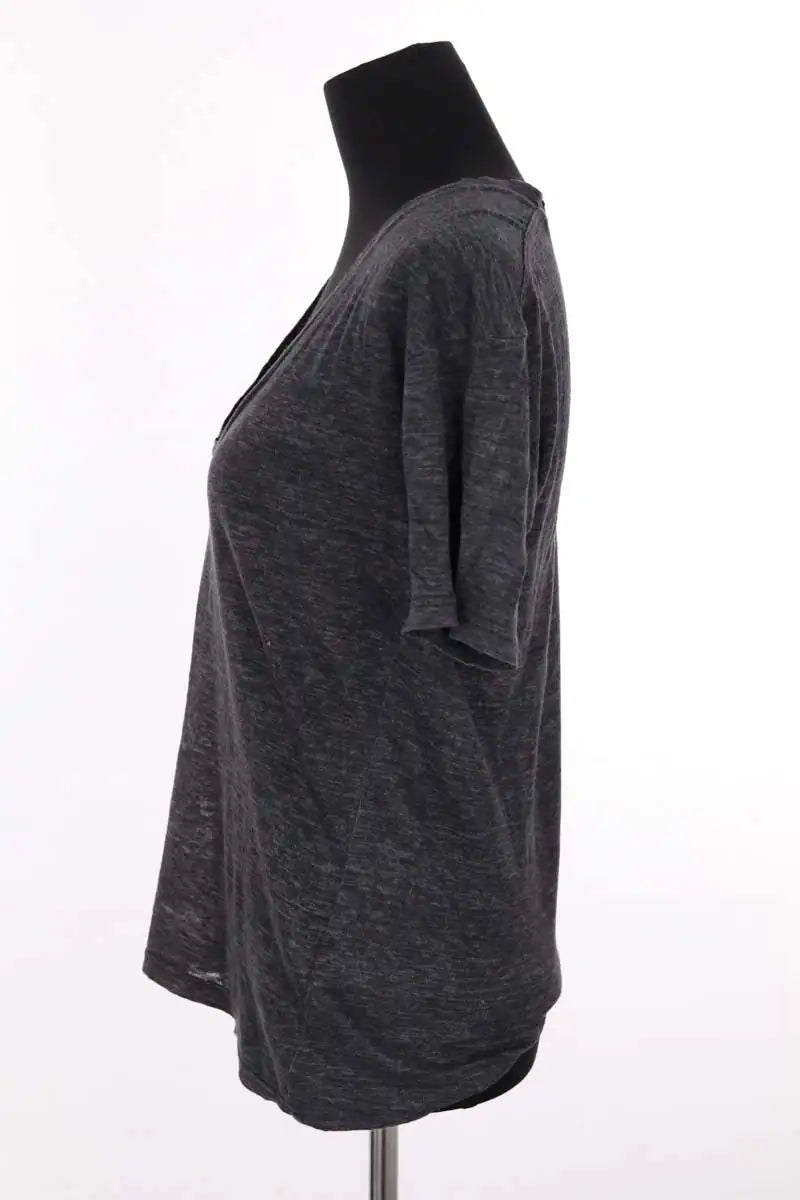 T-shirt Isabel Marant Anthracite en Lin
