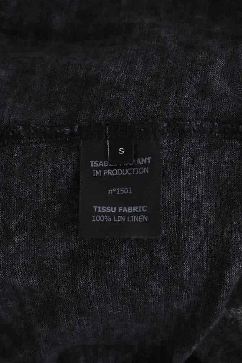 T-shirt Isabel Marant Anthracite en Lin
