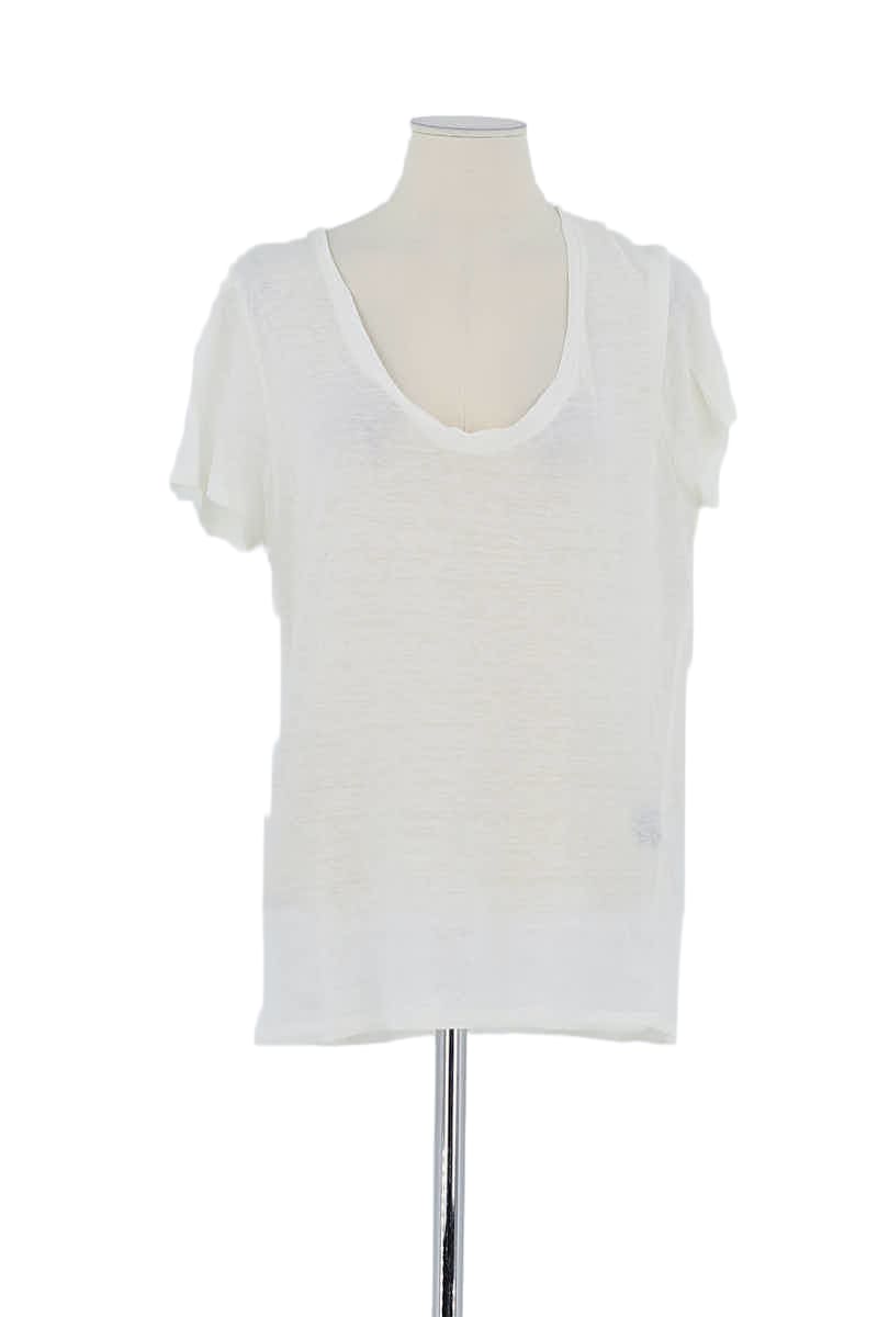 T-shirt Isabel Marant Blanc en Lin, taille M - Seconde Main