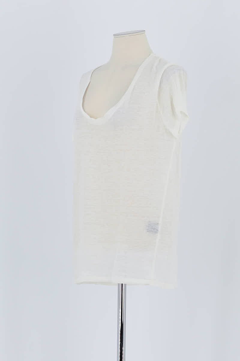 T-shirt Isabel Marant Blanc en Lin