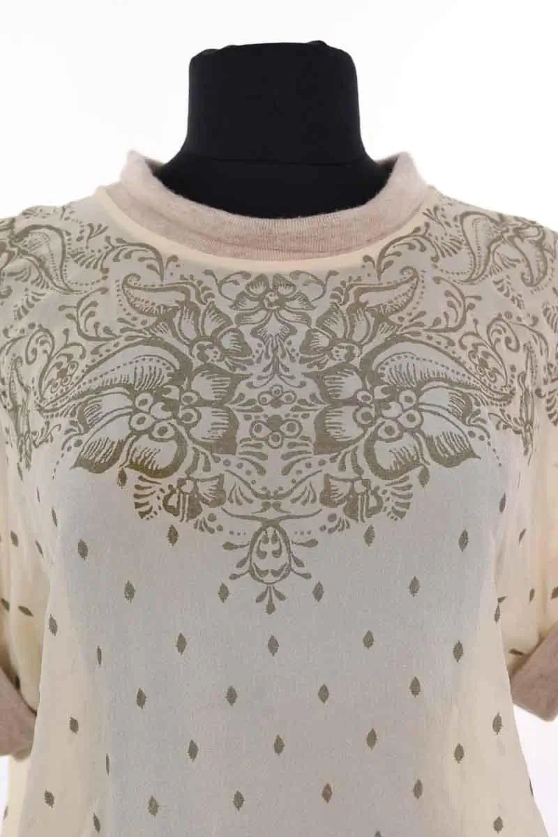 T-shirt Isabel Marant Étoile Beige en Soie