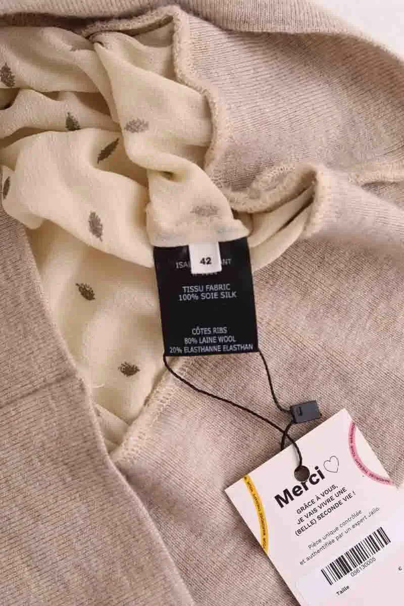 T-shirt Isabel Marant Étoile Beige en Soie