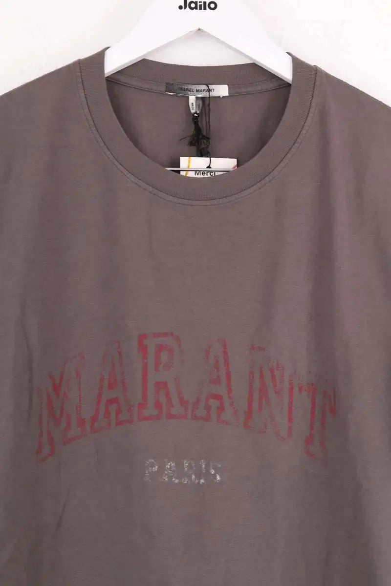 T-shirt Isabel Marant Gris en Coton