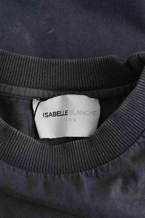 T-shirt Isabelle Blanche Gris en Coton