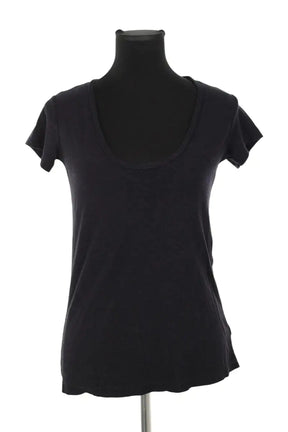 T-shirt James Perse Noir en Coton, taille XS - Seconde Main