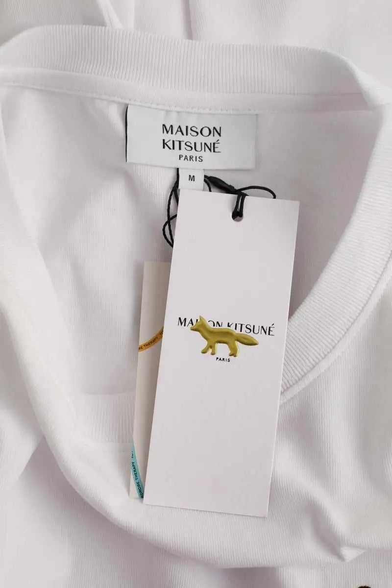 T-shirt Kitsuné Blanc en Coton
