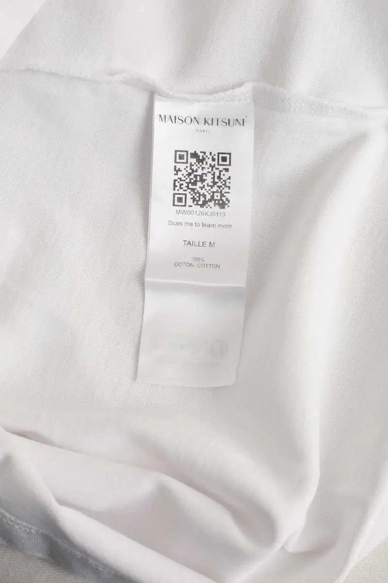 T-shirt Kitsuné Blanc en Coton