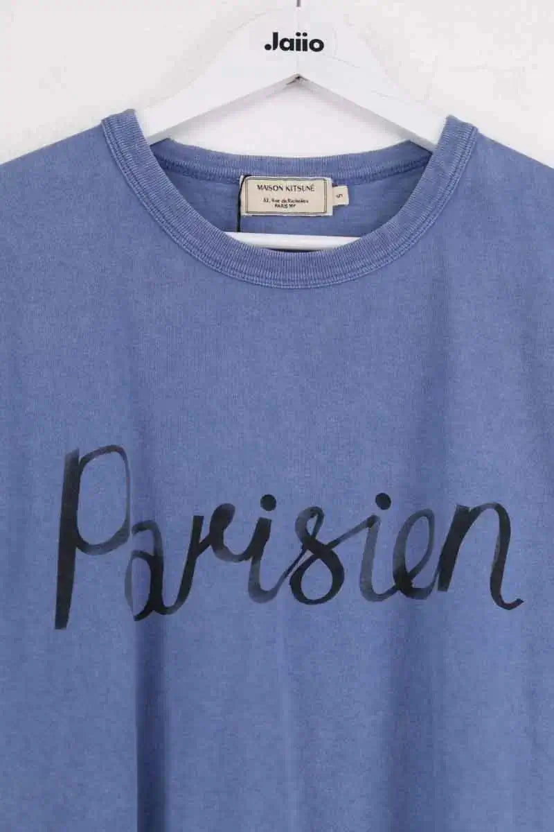 T-shirt Kitsuné Bleu en Coton