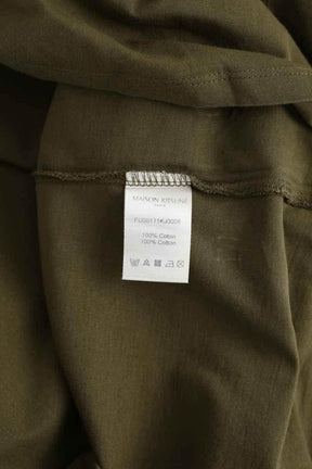 T-shirt Kitsuné Kaki en Coton
