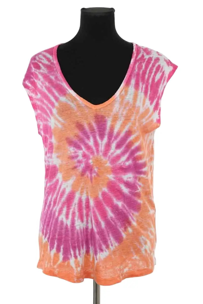 T-shirt Kujten Multicolore en Lin, taille S - Seconde Main