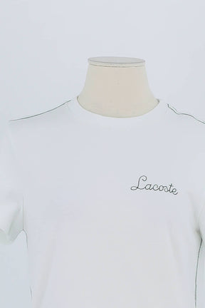 T-shirt Lacoste Blanc en Coton