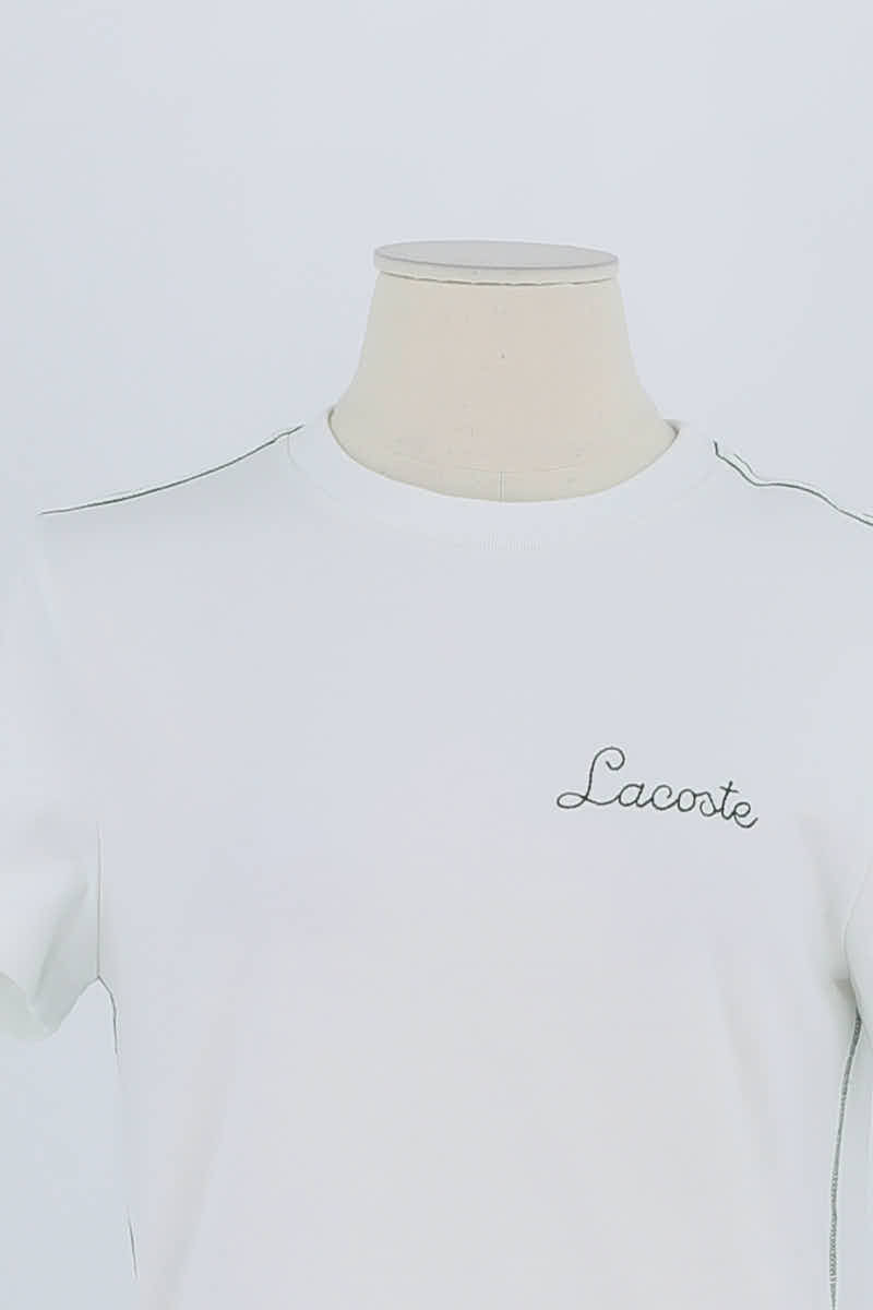 T-shirt Lacoste Blanc en Coton