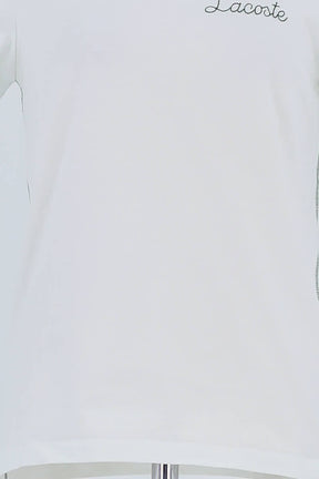 T-shirt Lacoste Blanc en Coton