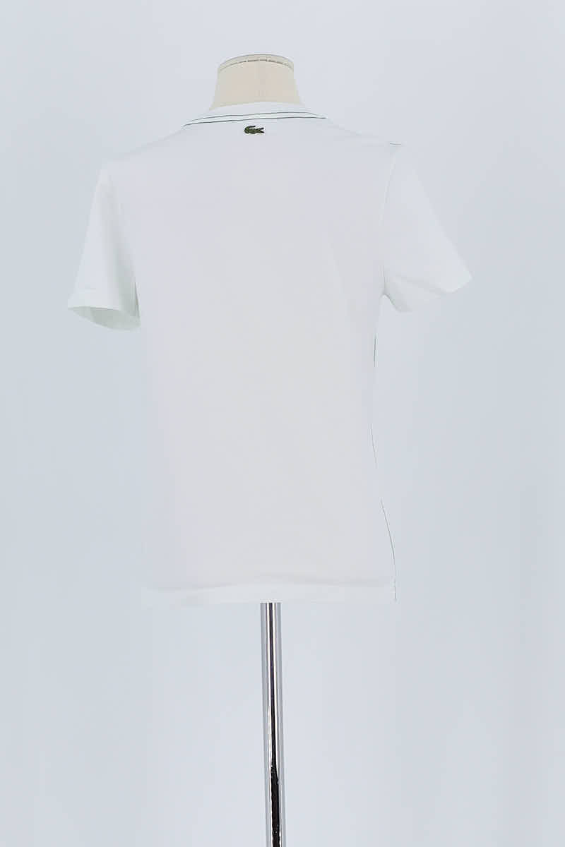 T-shirt Lacoste Blanc en Coton