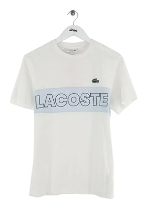 T-shirt Lacoste Blanc en Coton, taille XS - Seconde Main