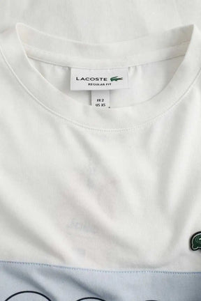 T-shirt Lacoste Blanc en Coton