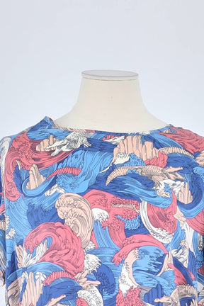 T-shirt Lacoste Bleu en Polyester