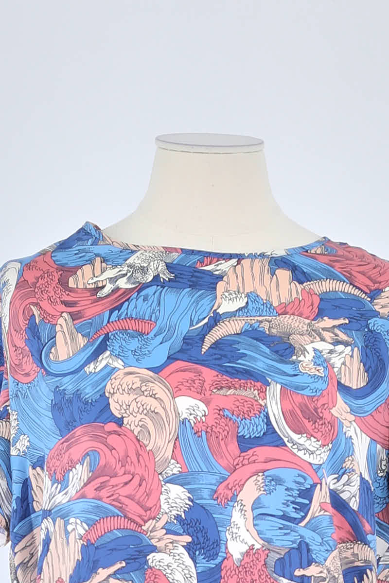 T-shirt Lacoste Bleu en Polyester