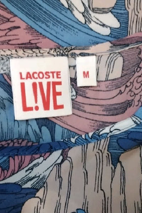 T-shirt Lacoste Bleu en Polyester