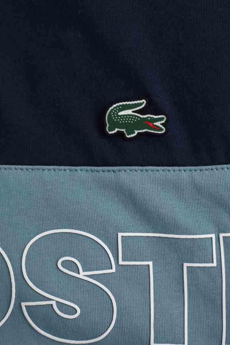 T-shirt Lacoste Marine en Coton
