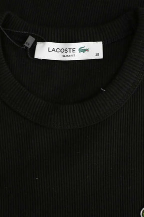 T-shirt Lacoste Noir en Coton