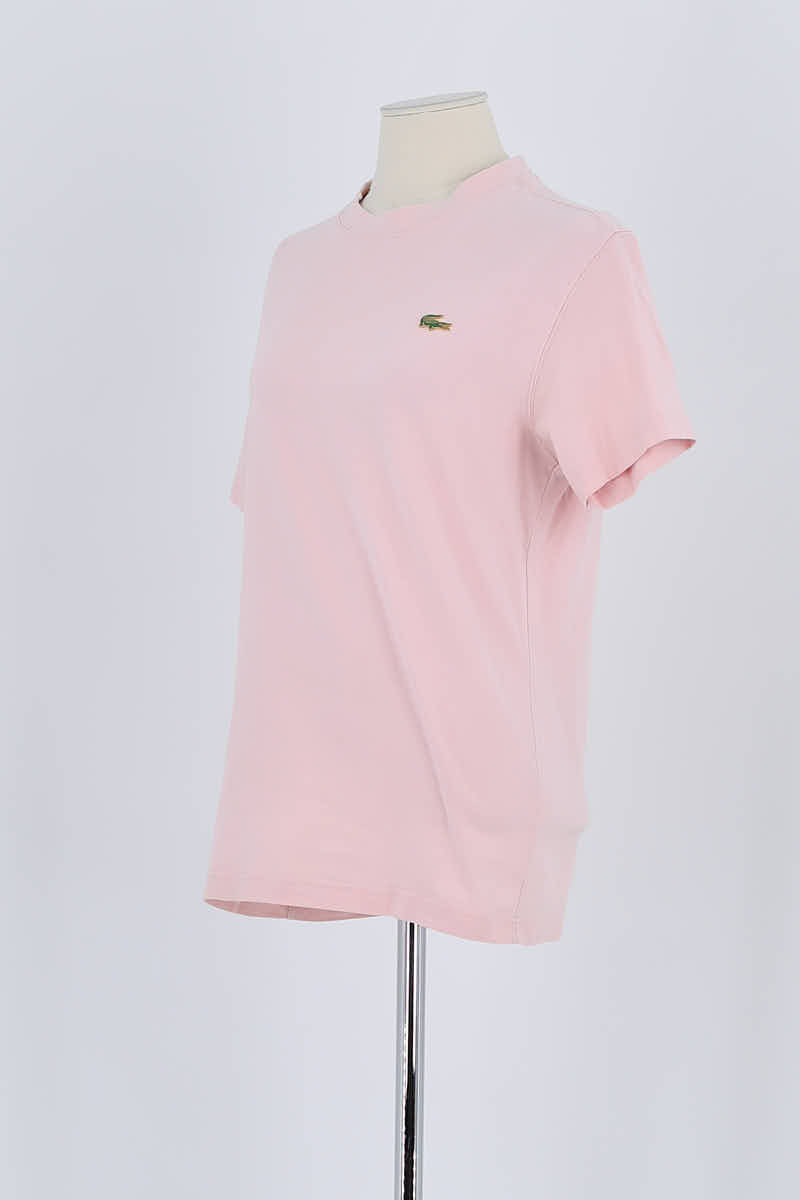 T-shirt Lacoste Rose en Coton