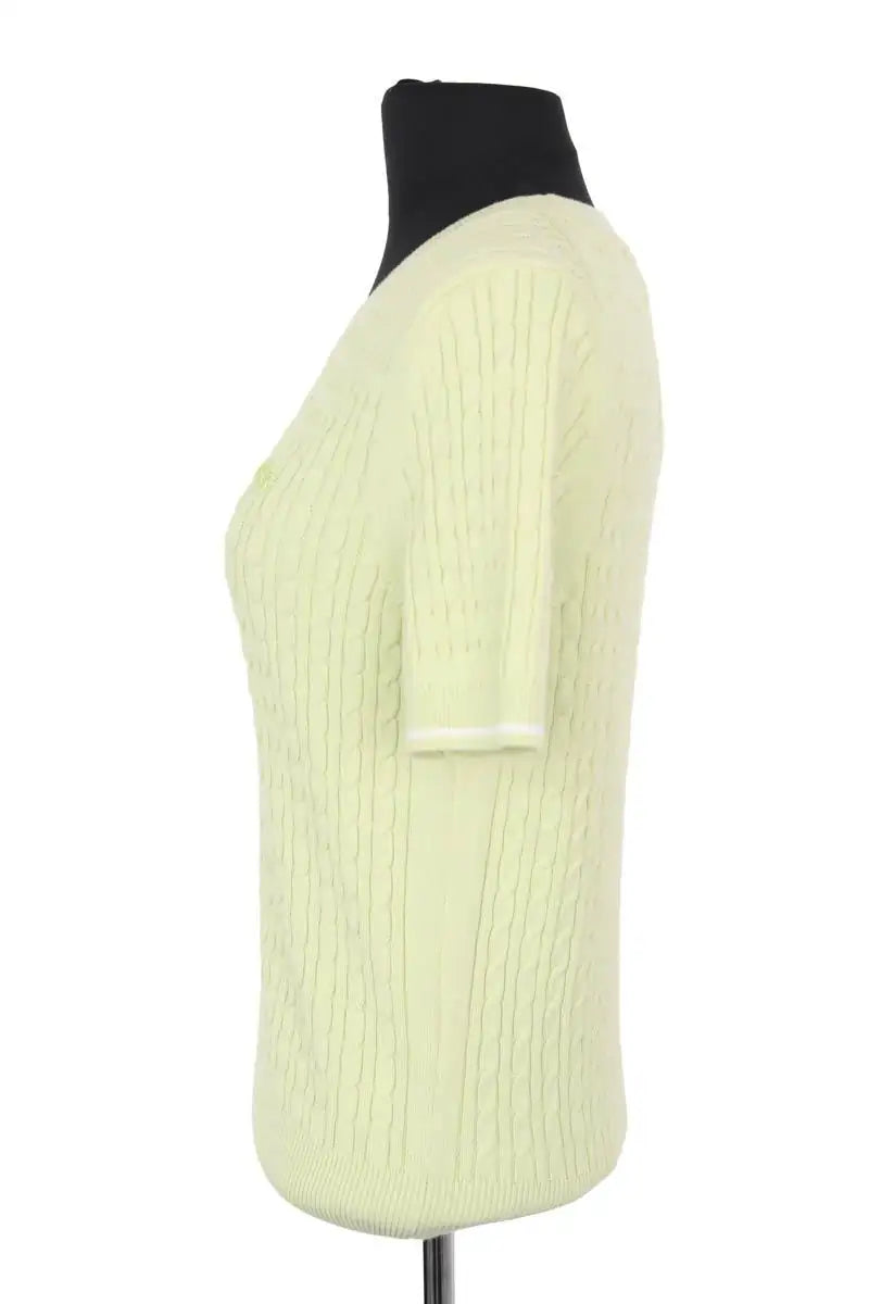 T-shirt Lacoste Vert en Coton