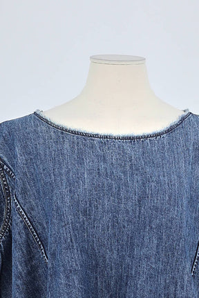 T-shirt Laurence Bras Bleu en Coton